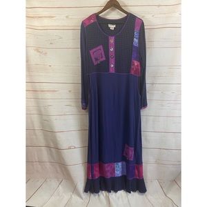 Vintage Charity Lagenlook Maxi Dress